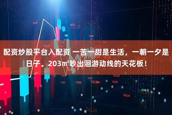 配资炒股平台入配资 一苦一甜是生活，一朝一夕是日子。203㎡吵出洄游动线的天花板！