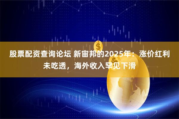 股票配资查询论坛 新宙邦的2025年：涨价红利未吃透，海外收入罕见下滑